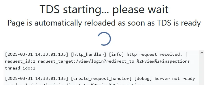 TDS Log View
