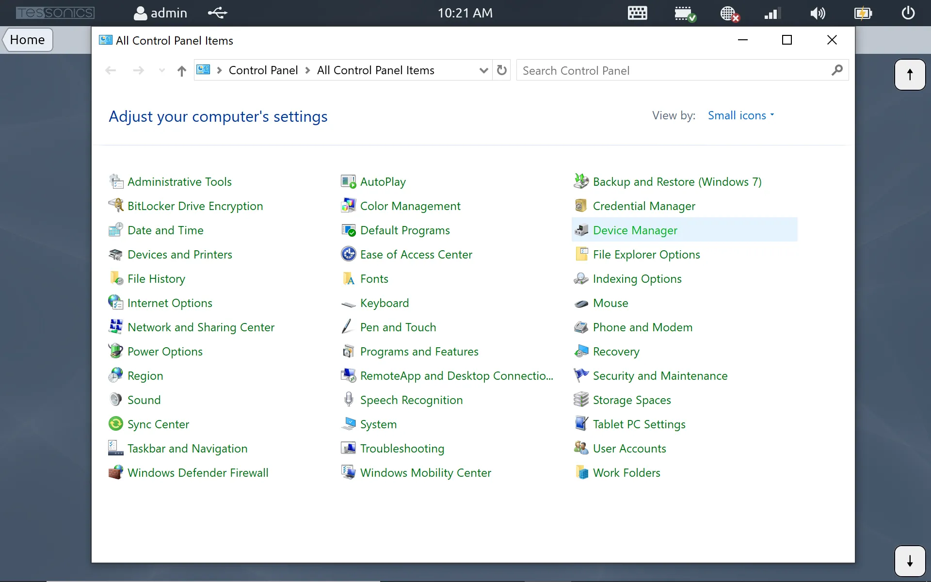 Opening Device Manager