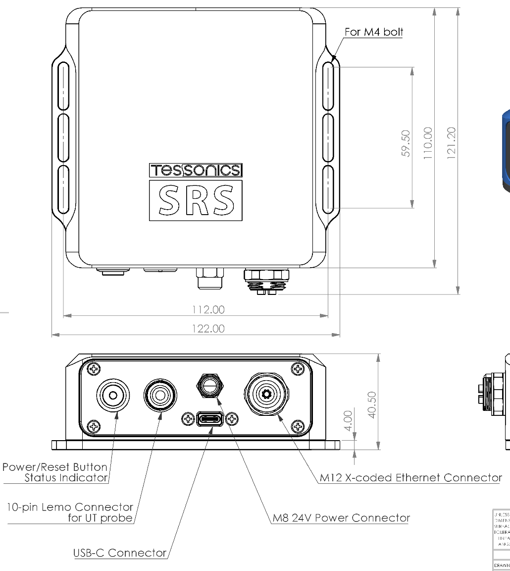controller dimensional drawing