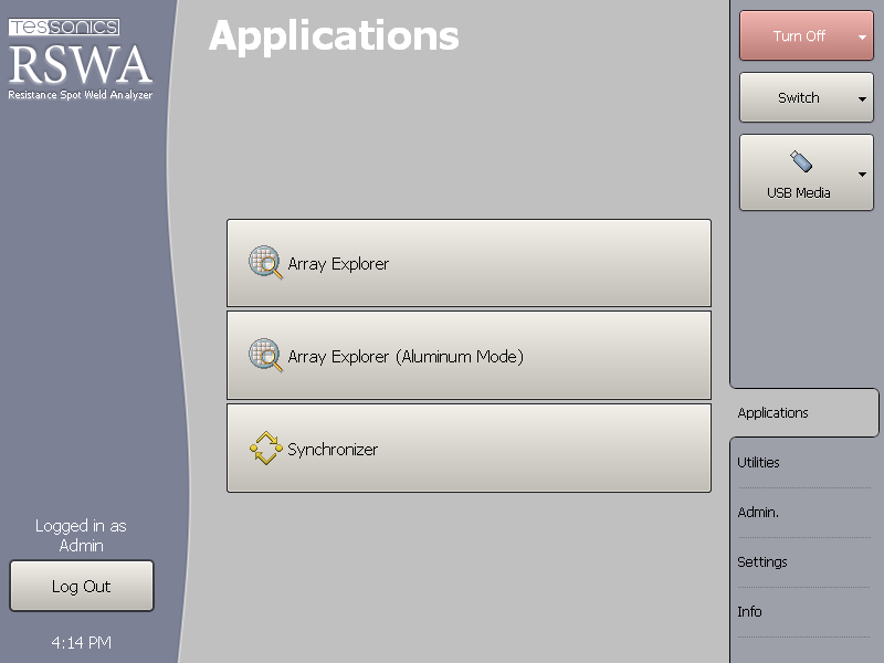Figure 2. Main Launcher window