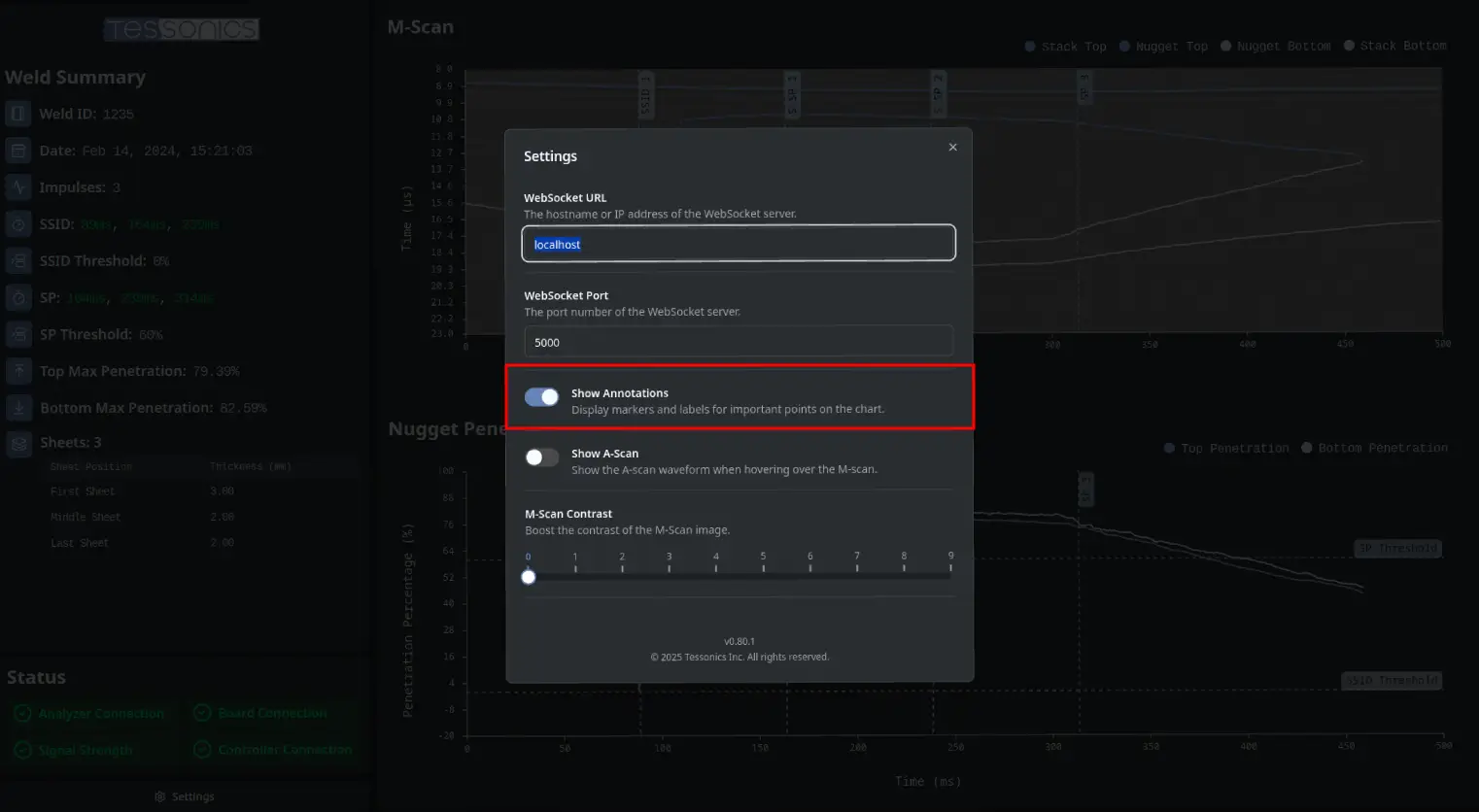 Annotations Setting